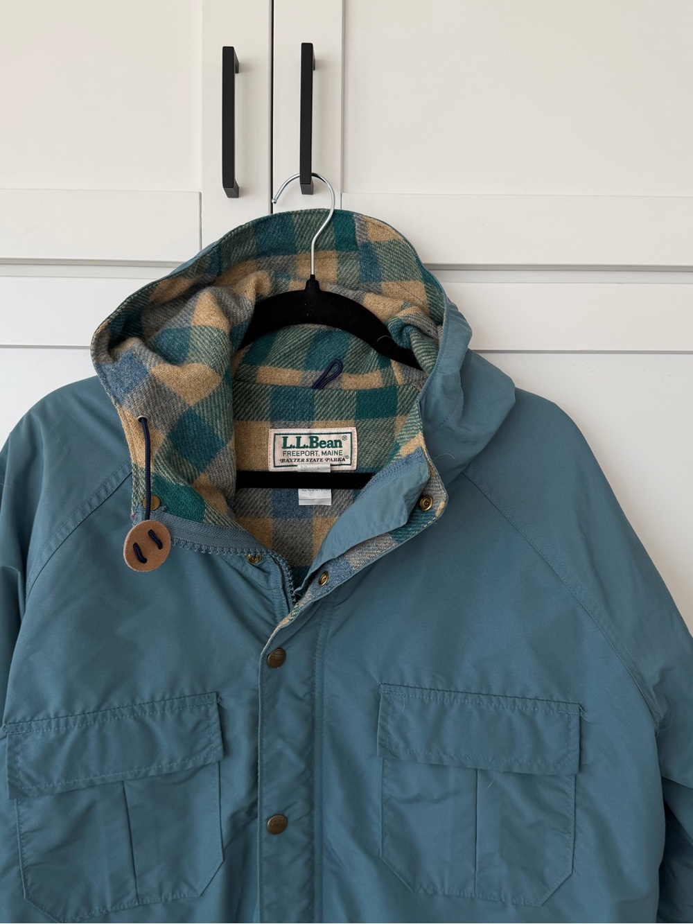 LL Bean Baxter State Parka Wool Lined - Picture 7 of 8
